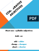 Comparative Adjectives Simple Explanation