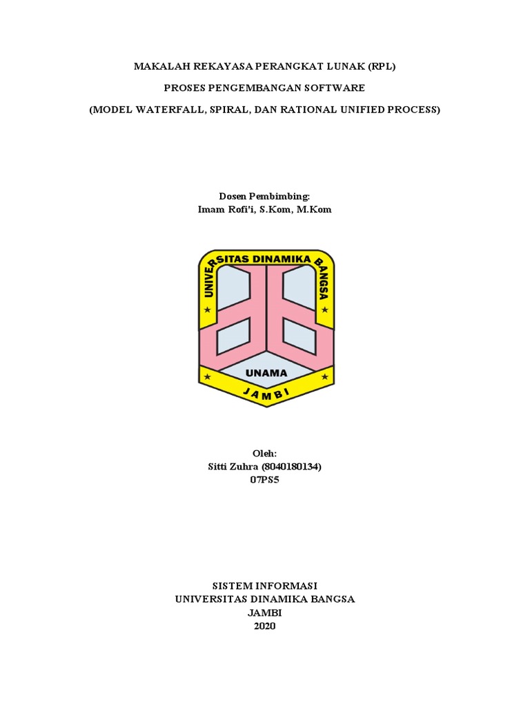 Makalah RPL Proses Pengembangan Software | PDF | Komputer