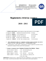 Norme Regolamentari Atletica Leggera C.S.I. 2011