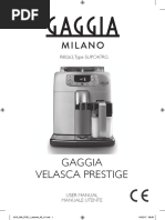 Gaggia Velasca Prestige Full Manual