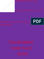 Transformer Name Plate Data Coil Insulation Class Presentation