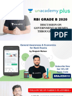 Rbi Grade B 2020: Discussion On Government Schemes Through Mcqs - Ii