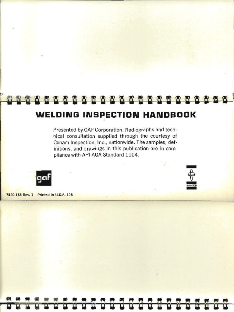 Welding Inspection Handbook Overview | PDF | Welding | Construction