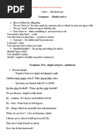 Grammar: Pres. Simple and Pres. Continuous