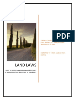 Land Laws: Sandeep Chawda B.A.LL.B (HONS.) 5 Year (Regular) Jamia Millia Islamia