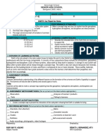 EARTH SCIENCE Assessment Plan 1-2