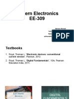 Modern Electronics EE-309: Salman Ahmad Lecturer EE Department Wah Engineering College Salmanahmad@wecuw - Edu.pk