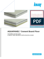 AQUAPANEL Cement Board Floor Datasheet 0917