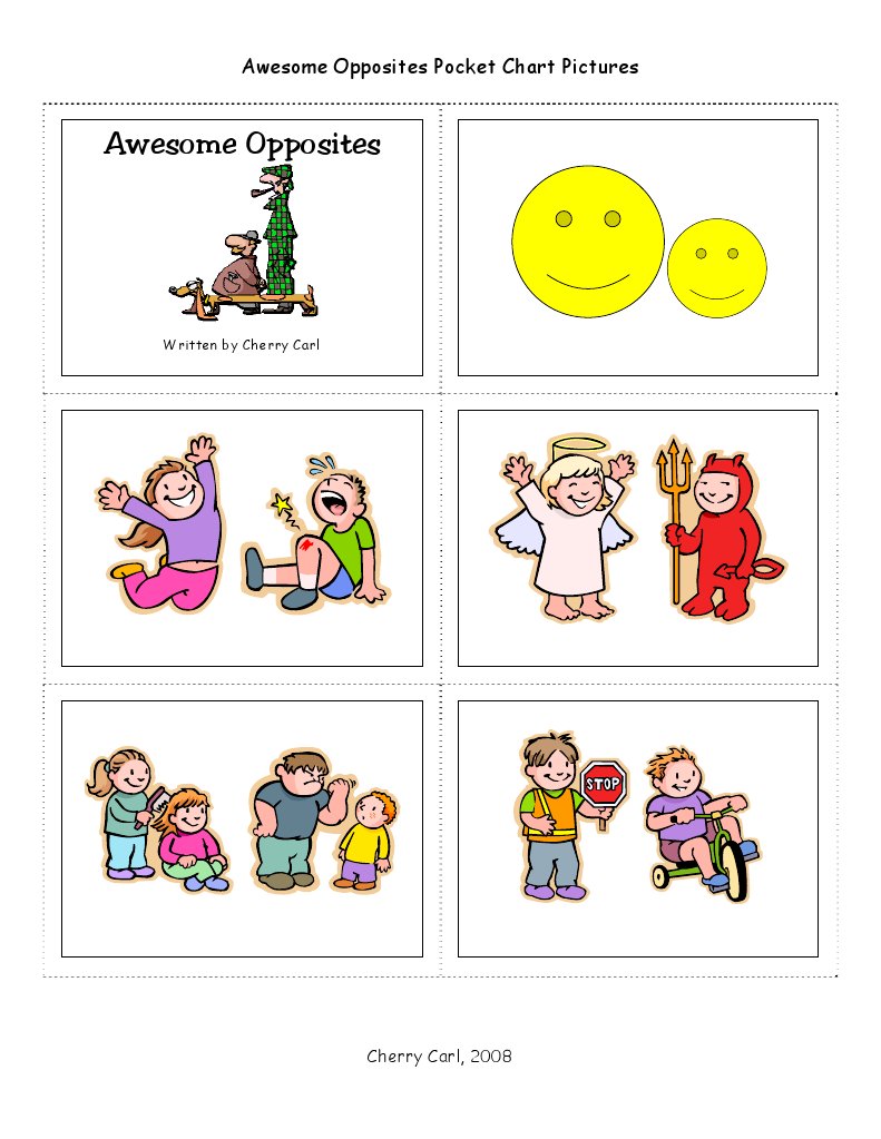Awesome Opposites Chart Images | PDF