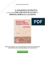 Analysis and Design of Digital Integrated Circuits by David A. Hodges, Horace G. Jackson