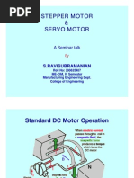 Stepper Motor & Servo Motor: S.Ravisubramanian