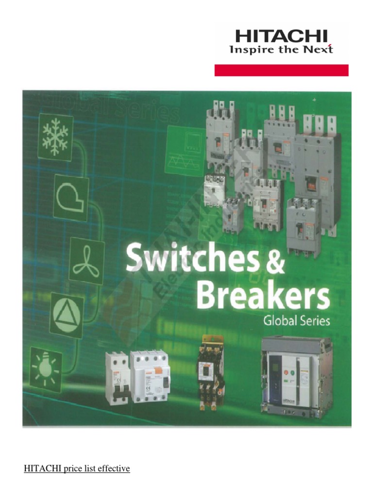 Catalogue Hitachi-01-05-2016 PDF | PDF | Relay | Equipment