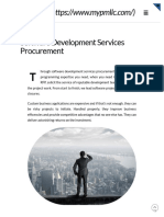 Software Development Services Procurement
