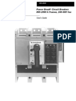 Power Break Circuit Breakers 800-2000 A Frames, 240-600 Vac User's Guide