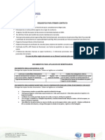 Listado de Documentos para Firma de Contrato PDF