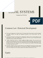 Legal Systems: Common Law//Civil Law