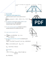 Draw The FBD Calculate The Reaction Support Forces:: Solution
