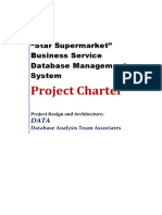 Project Charter: "Star Supermarket" Business Service Database Management System