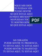 Aunque Mis Ojos, Quiero Alabarte, Espiritu Santo