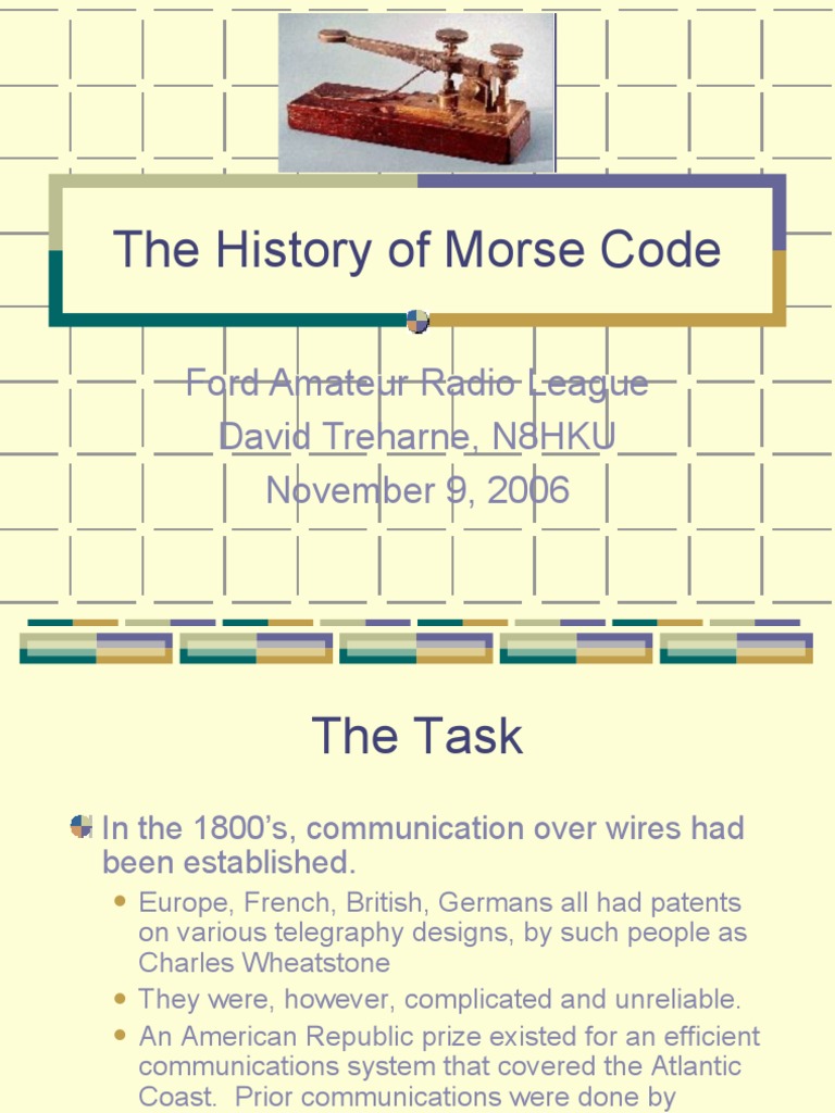 History of Morse Code | PDF | Telegraphy | Information And ...
