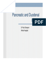 Pancreatic and Duodenal Injuries: DR Paul Simpson Alfred Hospital