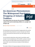 Psychiatric Drugging of Infants and Toddlers in the US