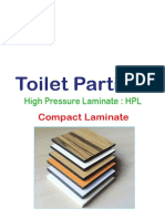 Toilet Partition: High Pressure Laminate: HPL