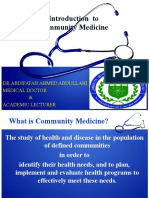 1-Introduction To Community Medicine