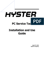 Hyster PC Service Tool Installation and Use Guide PDF