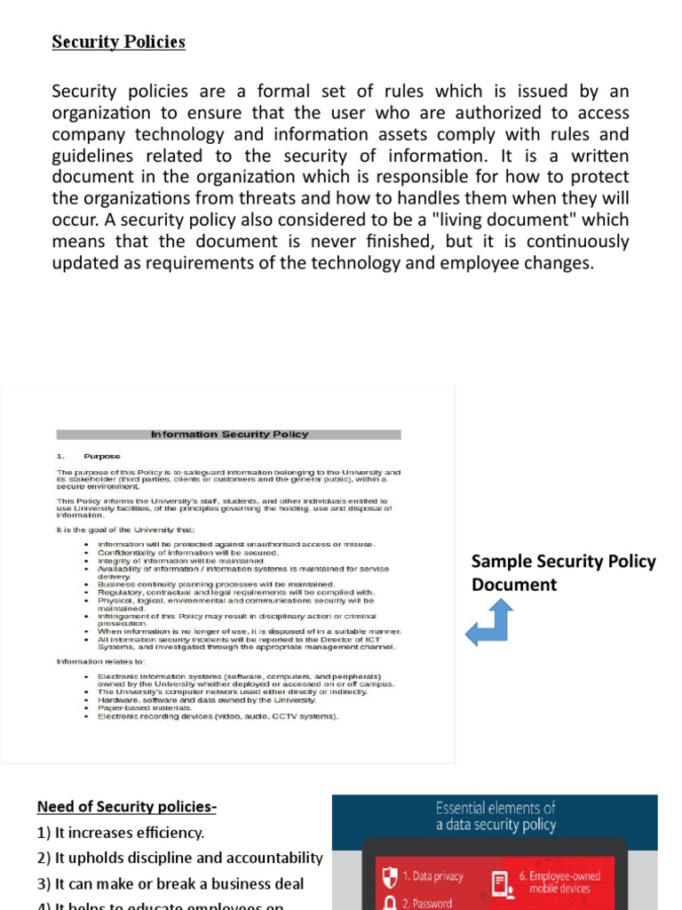 Security Policies | PDF | Computer Security | Security