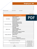 Employee 360-Degree Performance Evaluation Form