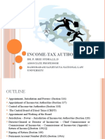 Income-Tax Authorities: Dr. P. Sree Sudha, LL.D Associate Professor Damodaram Sanjivayya National Law University