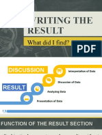 Research-Writing The Result