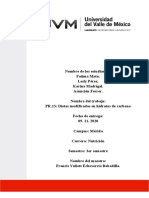 PR. 13 Dietas Modificadas en Macronutrimentos Hidratos de Carbono