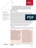 E Readers and The Effect On Reading Motivation PDF
