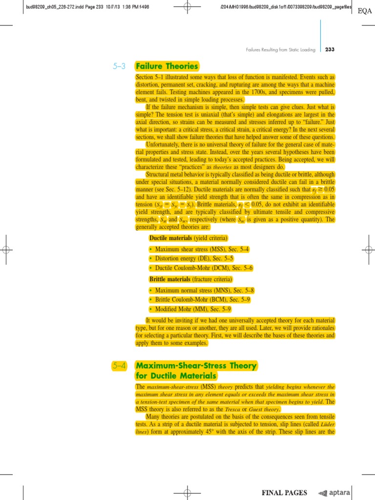 Understanding Failure Theories in Materials | PDF | Yield (Engineering ...