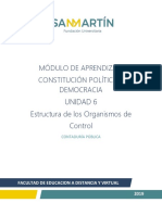 Unidad 6 Estructura de Los Organismos de Control Constitucion Politica