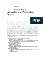 Phrase Structure in Principles and Parameters Syntax: Chapter One