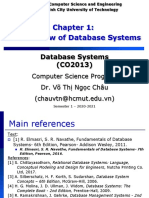 DB Systems - Chapter 1 - Overview