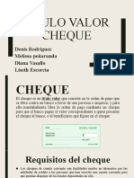 Titulo Valor - CHEQUE