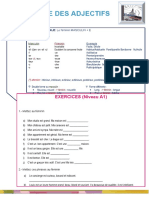 Feminin Des Adjectifs Exercice Grammatical Guide Grammatical - 60087