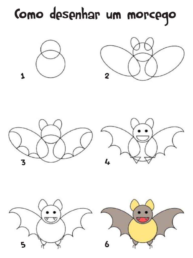 Como Desenhar Um Morcego | PDF