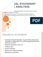 Financial Statement and Its Analysis