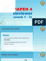 MAPEH 4 Notes Review (Weeks 1-3