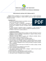 DIDFC - Continutul Portofoliului de Practică Pedagogica - Oct.2020