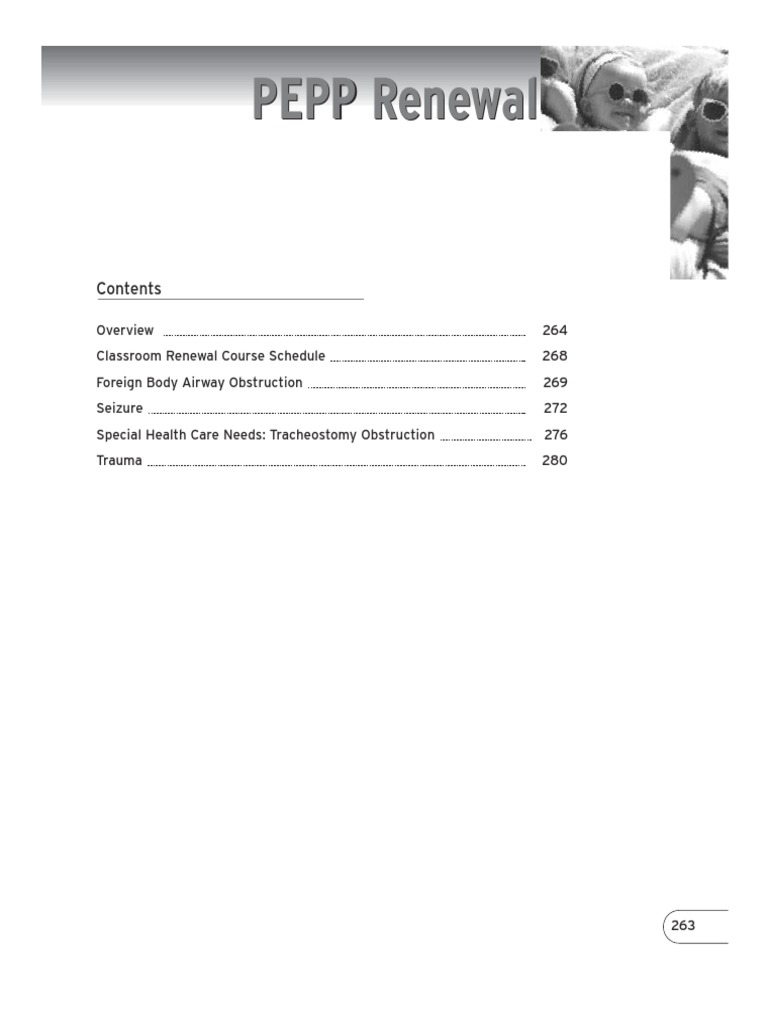 Pepp Renewal Manual | PDF | Breathing | Distance Education