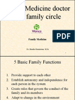 Family Medicine doctor and family circle