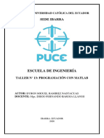 Taller N13-Operaciones Con Matrices en Matlab