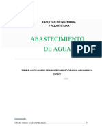 Plan de Diseño de Abastecimiento