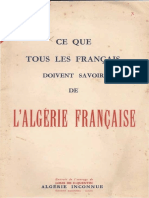 Ce Que Tous Les Français Devraient Savoir Sur L'algérie Française